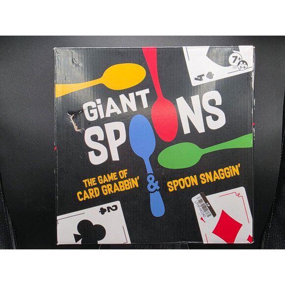 Giant Spoons Card Game For Ages 7+  Includes 7 Spoons & 54 Cards  PlayMonster Ga - Picture 1 of 5